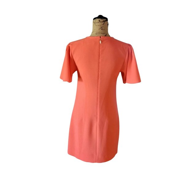 TRINA TURK Anderson Flutter Short Sleeves & Keyhole V-Neck Dress-US 2 - Picture 3 of 8